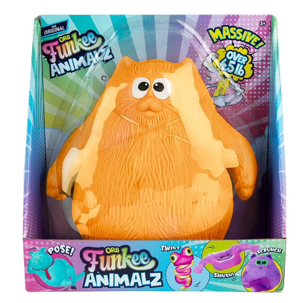 CAT★ Amazon.com: ORB Funkee Animalz Cat JUMBO (Orange) - BIG 4.5