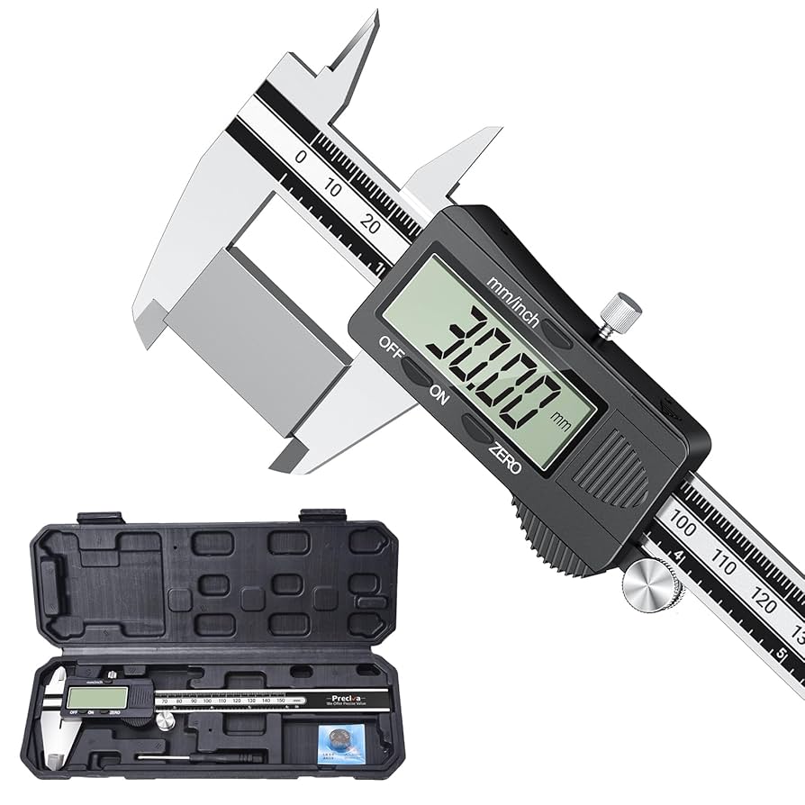 0-6" Calipers Measuring Tool Electronic Micrometer Caliper LCD Screen Auto-Off