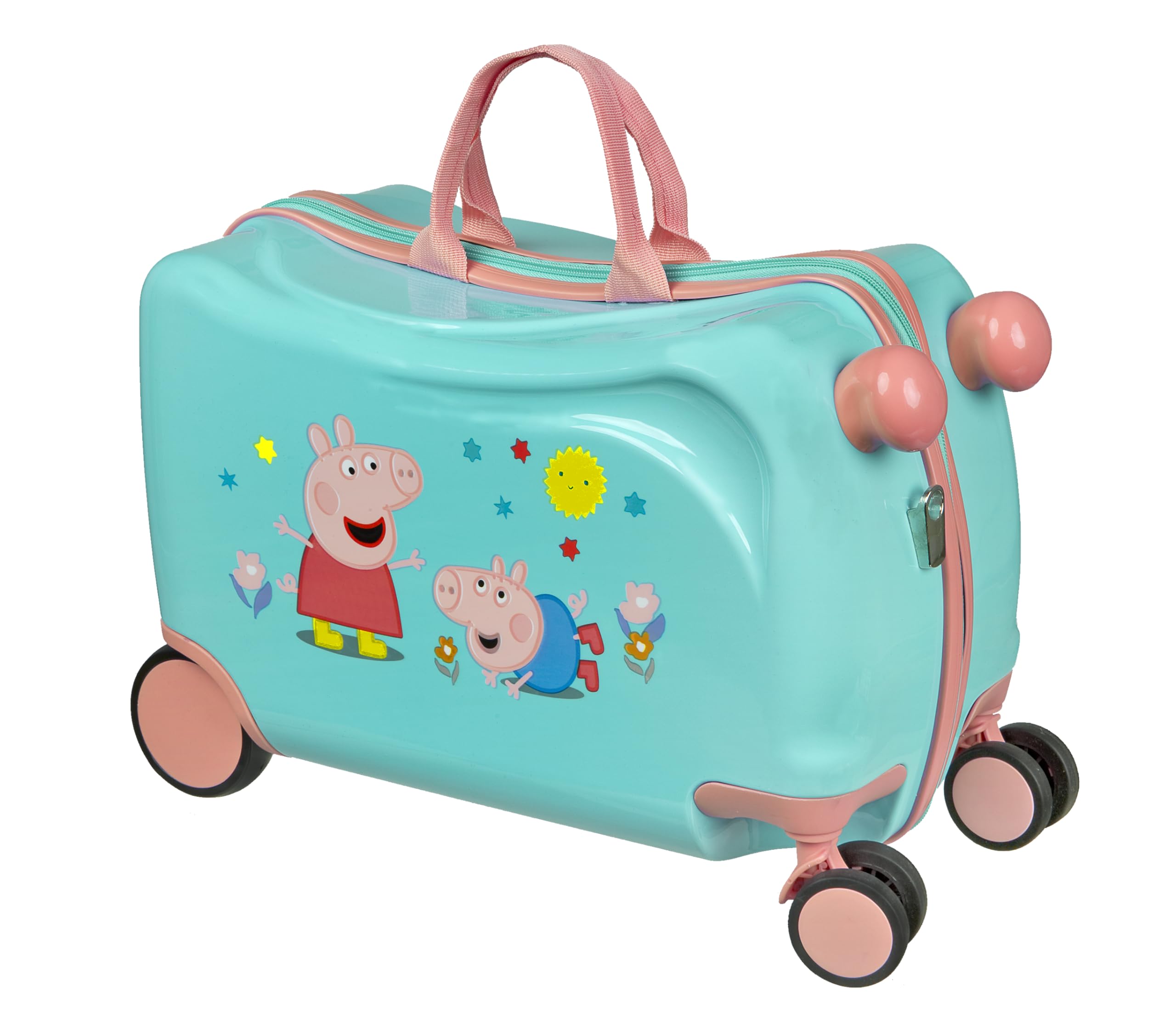 Undercover - Trolley cavalcabile - bagaglio per bambini su cui sedersi - caricabile fino a 50 kg - con pratiche maniglie per il trasporto - robusta valigia da viaggio per bambini
