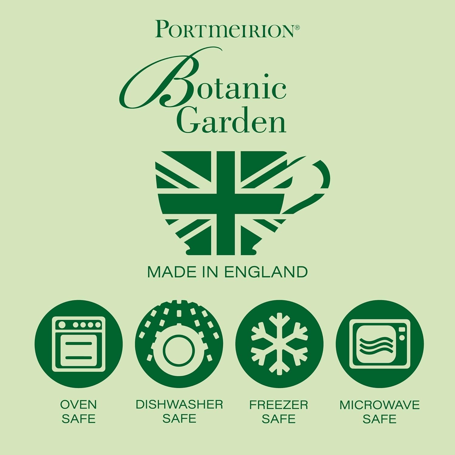 Portmeirion Botanic Garden 14oz Flared Tankard Mug (Set of 6) - Assorted Floral Motifs, Fine Earthenware Stylish Coffee Mug - Dishwasher, Microwave, Freezer, Oven Safe - Made in England