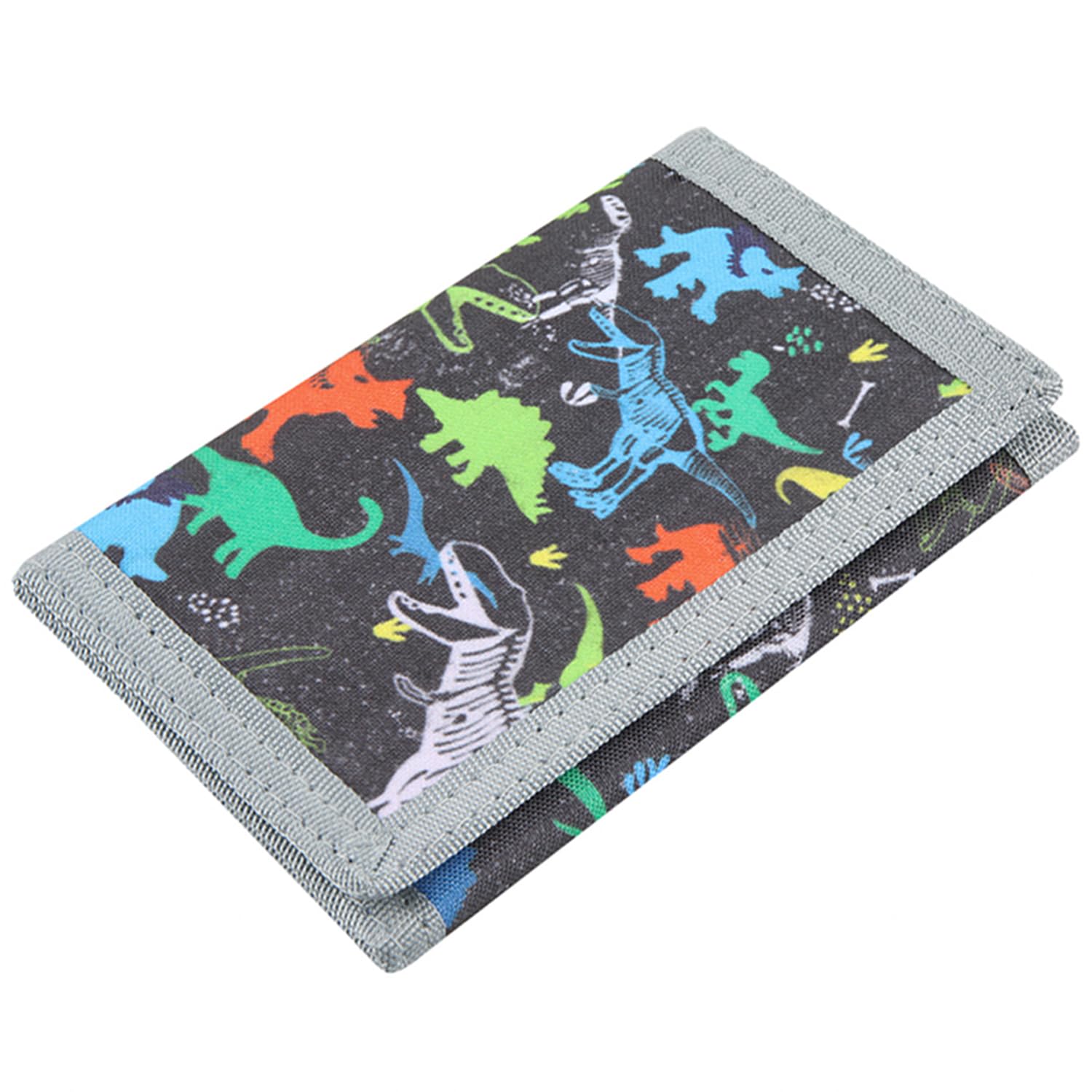 Lamiza Dinosaur Dino Kids Wallet for Boys, Ages 4-8, Magic Sticker, Coin Pocket, RFID Protection