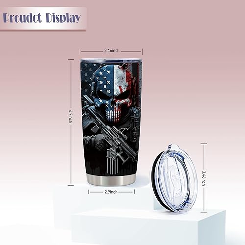 Miniatura 5 de 2nd Amendment - Botella de agua de acero inoxidable de 20 onzas con tapa, divertida taza de café de viaje, regalos divertidos para mujeres y hombres