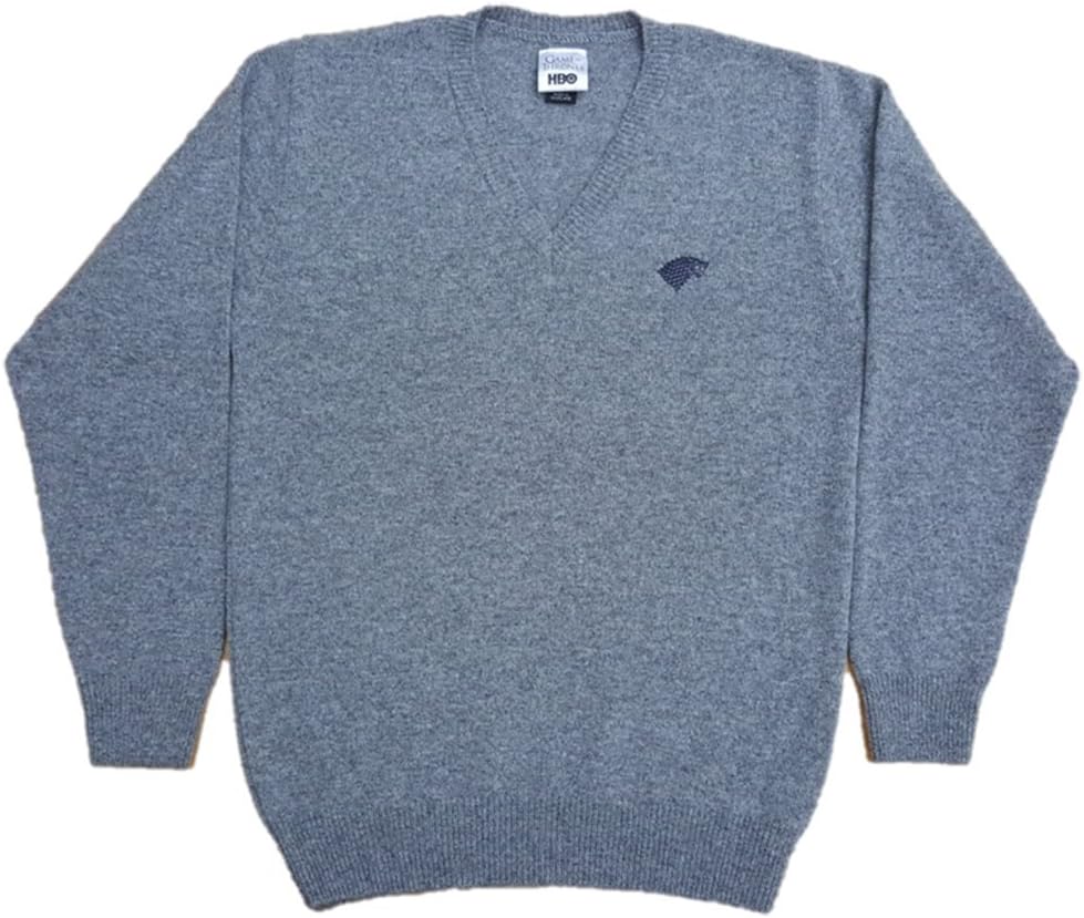 Game of Thrones Stark V-Neck Lambswool Sweater