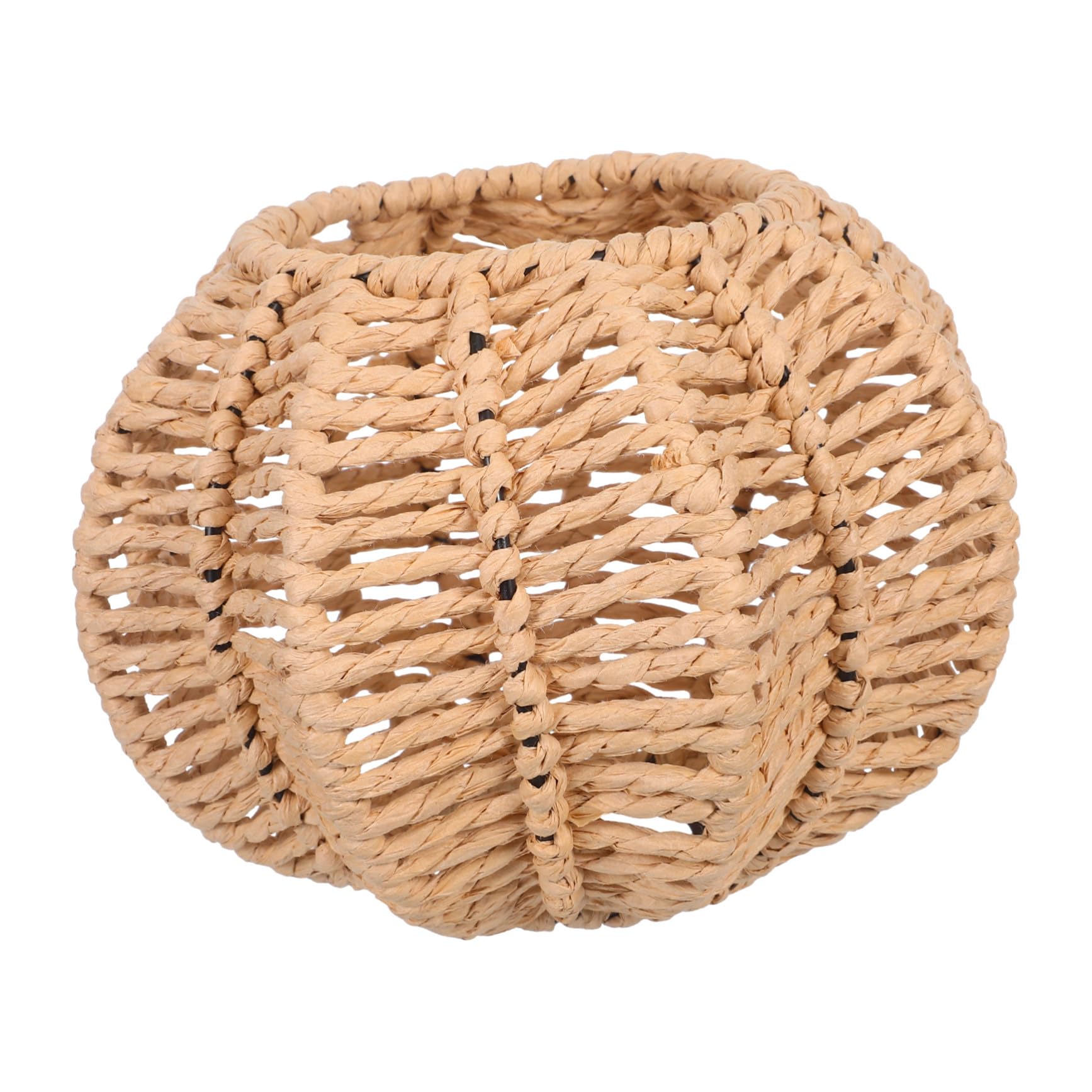 Pantalla tejida mano estilo bohemio para lámpara colgante con diseño de calabaza