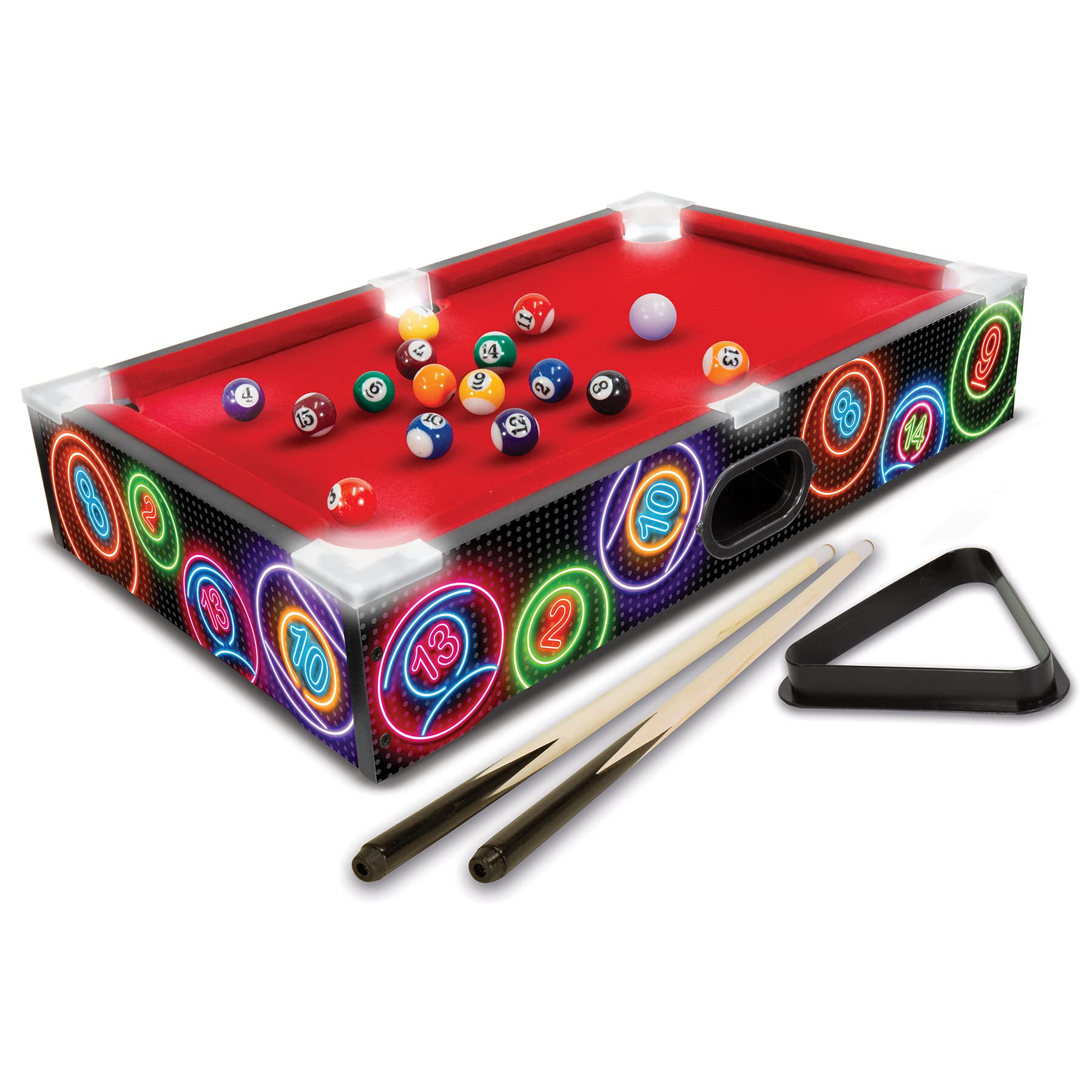 Amazon.com: Ambassador Games Electronic Arcade Pool/Billiards (Neon Series)  : Toys & Games