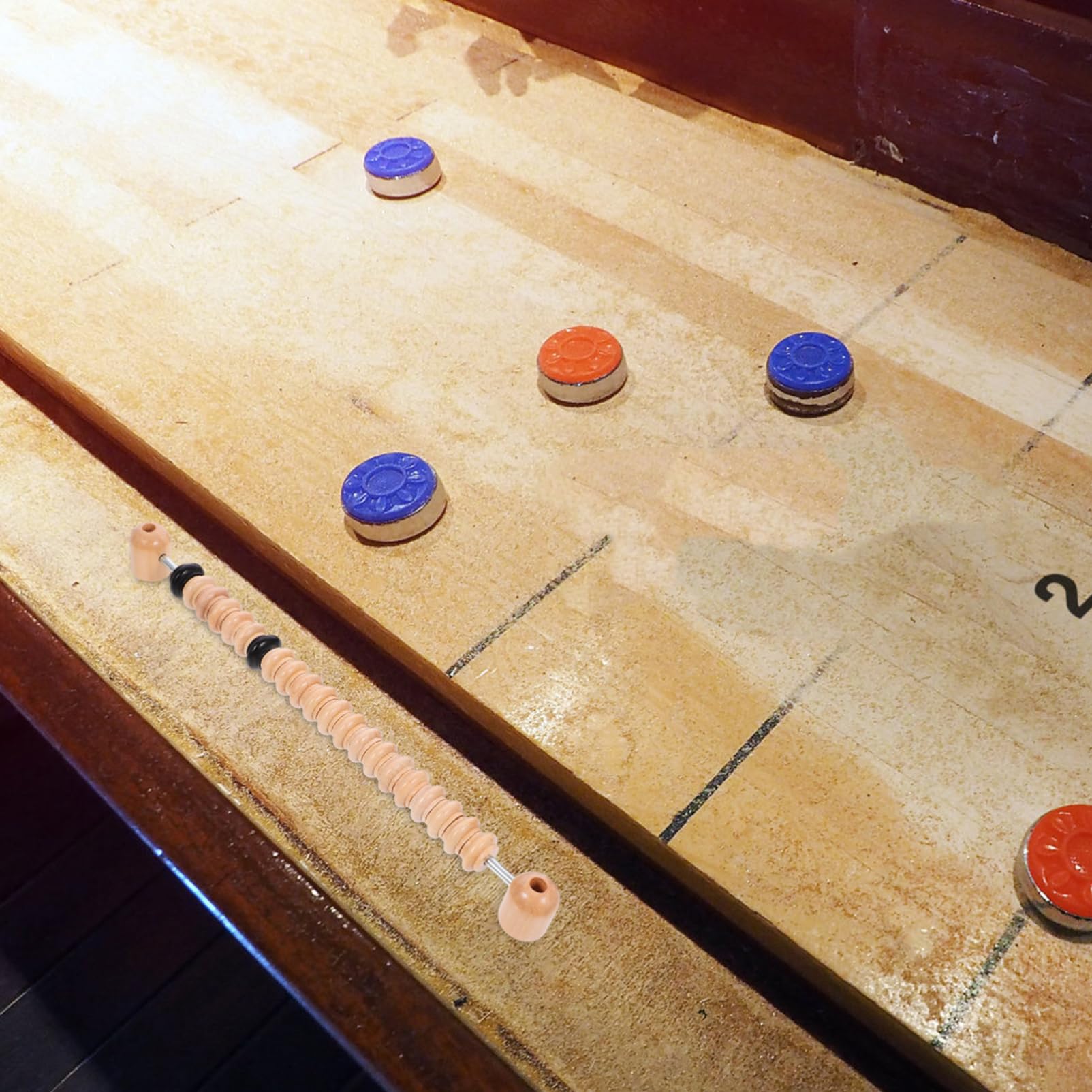 HEMOTON 1 Set Segnapunti Legno per Shuffleboard e Biliardino Accessori per Giochi da Tavolo Facile Installazione e Materiali Resistenti per Utilizzo Duraturo
