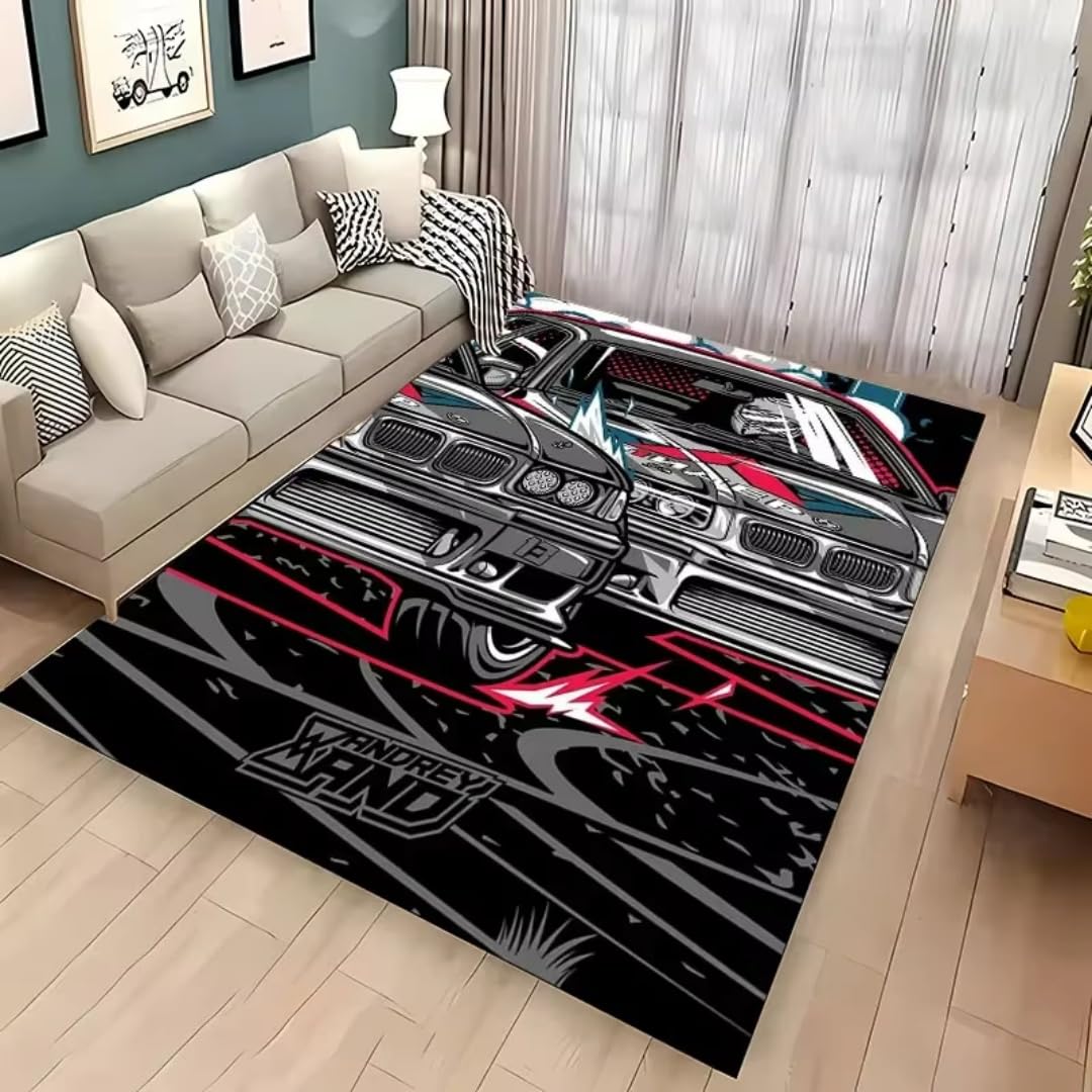 Tapis de jeu circuit 3D pour décoration chambre ado et salon