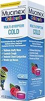 Vista 10 de Mucinex Líquido de alivio del resfriado multisíntoma para niños, alivia la congestión nasal, la congestión del pecho, la tos y el moco, expectorante