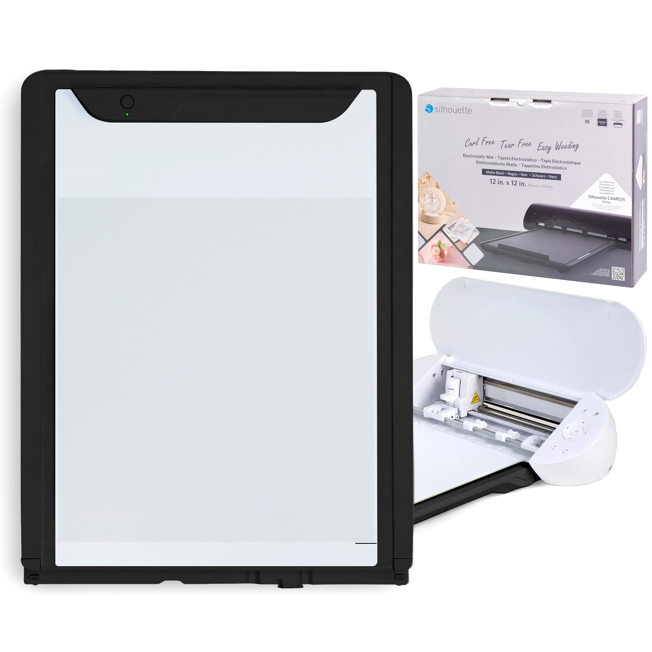 Silhouette America Electrostatic Cutting Mat 12''X12''-Black ESMTBLK