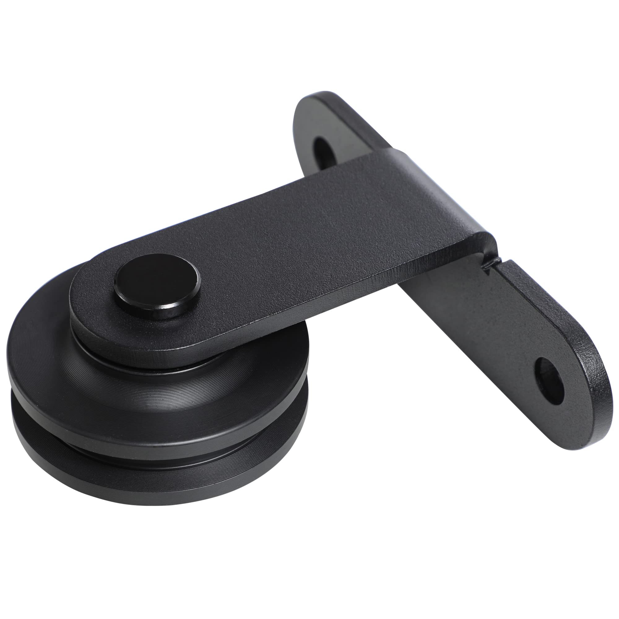 HOMCOM Kit Porta Scorrevole con Binari, Fermi e Guide, Kit per Porte Scorrevoli in Acciaio al Carbonio, 200x40x0.6 cm, Nero