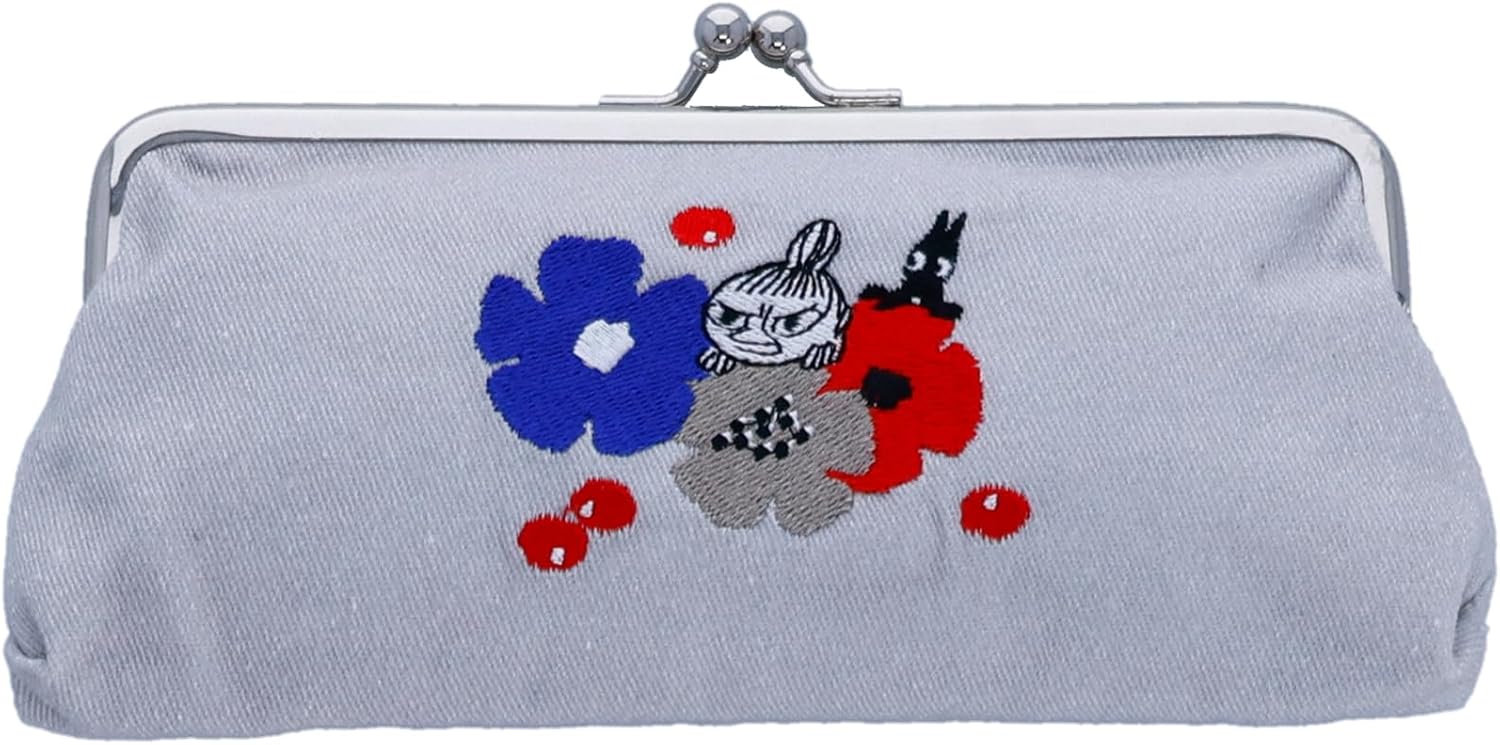 丸眞 Nordic Moomin Valley, Fashionable, Cute, Cosmetic, Pouch, Accessory Case, Fluffy, 約W19.5×H9cm（つまみ部分含めず）