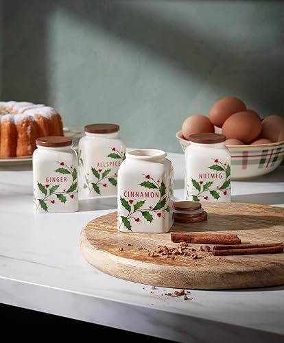Miniatura 5 de LENOX Tarros de especias para hornear, juego de 4, 1.79, multicolor