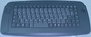 لوحة مفاتيح متوافقة مع بي سي و لابتوب - HQ201، رمادي، لا سلكي