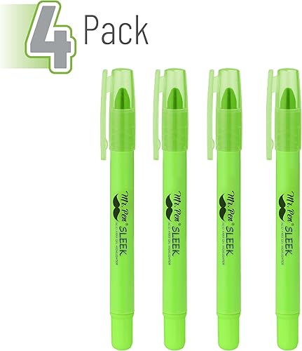 Miniatura 2 de Mr. Pen Resaltador de gel sin sangrado, resaltadores de la Biblia, verde, paquete de 4