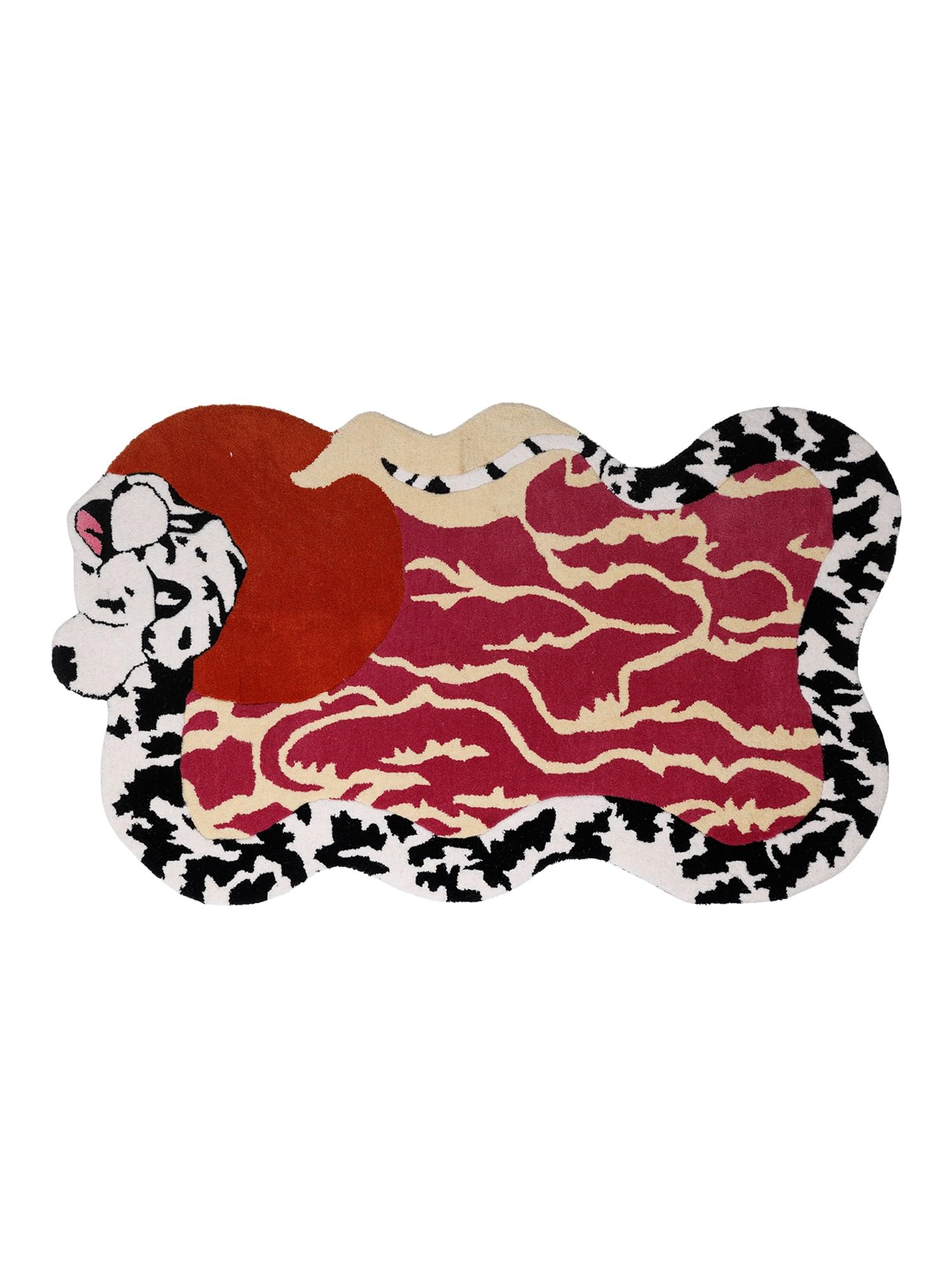 Exotic India Yoga Mats for Meditation Exercise Python Shaped Decorative Mats Anti-Slip Decorative Floor Spread Mat Comfortable Soft