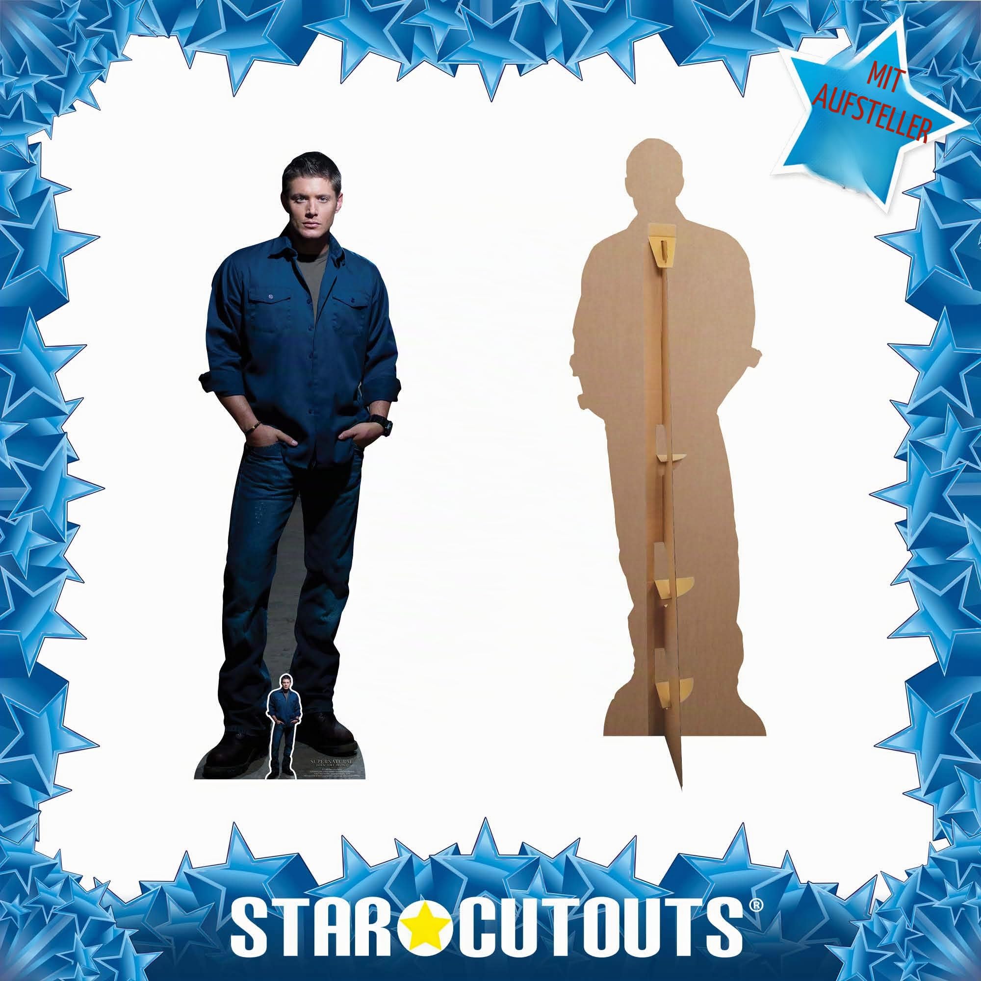 Supernatural Pappaufsteller Dean Winchester/Jensen Ackles enthält zusätzlich einen Tisch-Pappaufsteller gratis