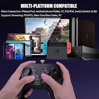 Megadream Mobiler Gaming Controller für iPhone/Android/PC/Switch/PS3/PS4