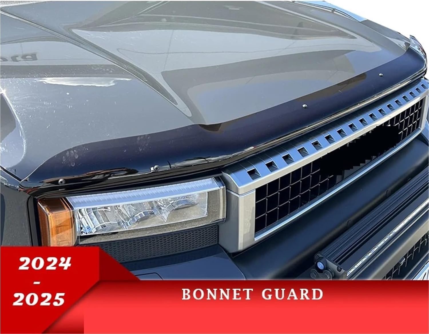 Acrylic Bonnet Protector Compatible with Toyota Land Cruiser Prado 250 2024 2025 Front Shield Hood Bug Deflector Guard Car Accessories