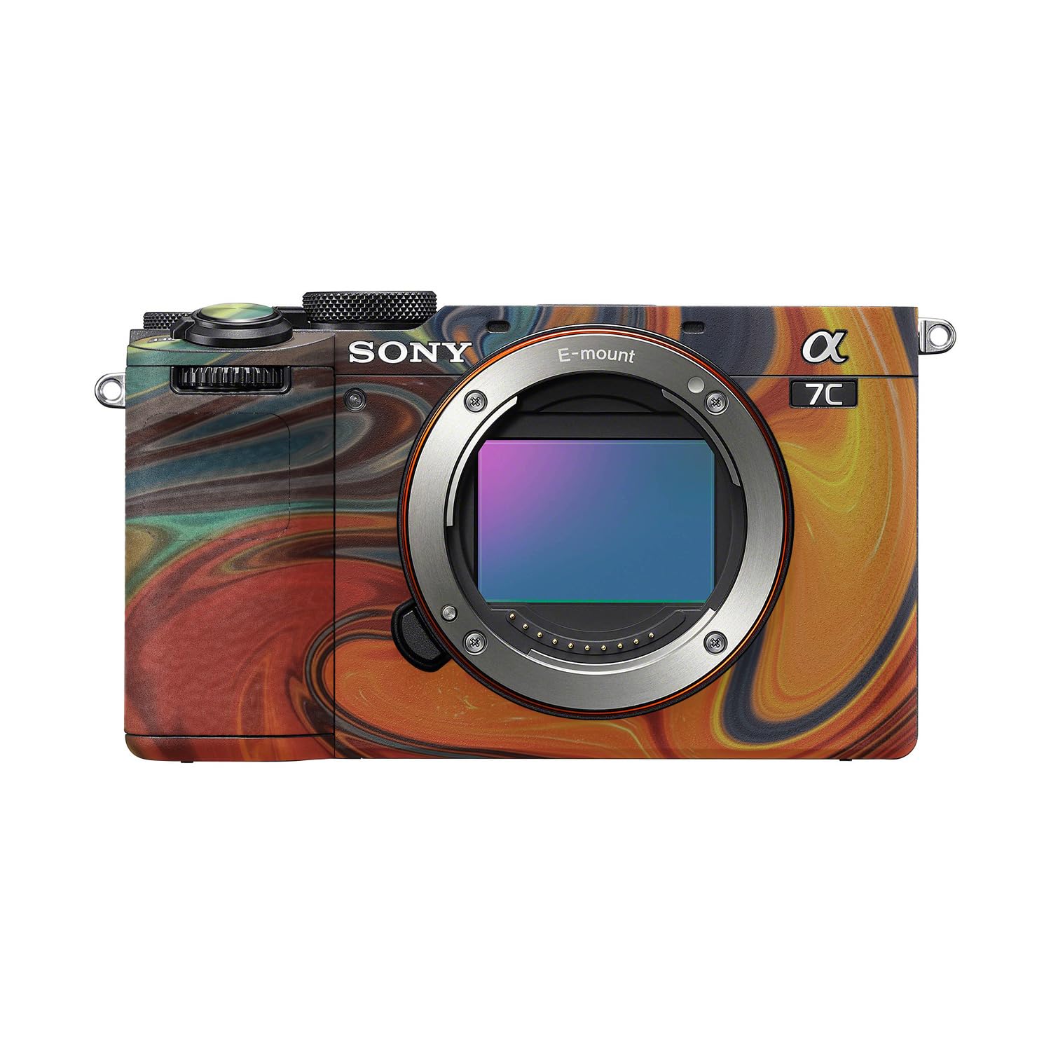 Camera Skin Compatible with Sony A7C Mark II (2023) - Lava Water - Premium 3M Vinyl Protective Wrap Decal Cover - Easy to Apply | Crafted in the USA by MightySkins