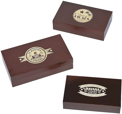 Centros de mesa de puros de fiesta cubana (juego de 3 – pequeño, mediano y grande)