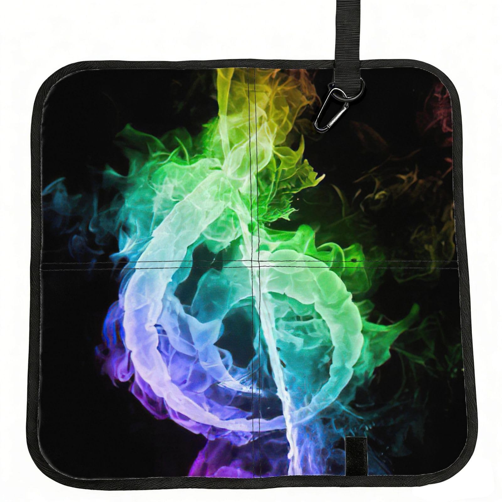 bghdfa Colorful Music Notes Print Outdoor Sitting Mat Waterproof Oxford Cloth Seat Cushion Folding Foam Camping Seat For Picnic