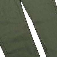 Vista 4 de LONGBIDA - Jardinera de mezclilla para hombre, ajuste entallado, moderno, con bolsillos