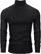 Lion Nardo Men's Turtleneck Sweater Slim Fit Turtle Neck Sweater for Men Long Sleeve Pullover Sweater Thermal Sweater