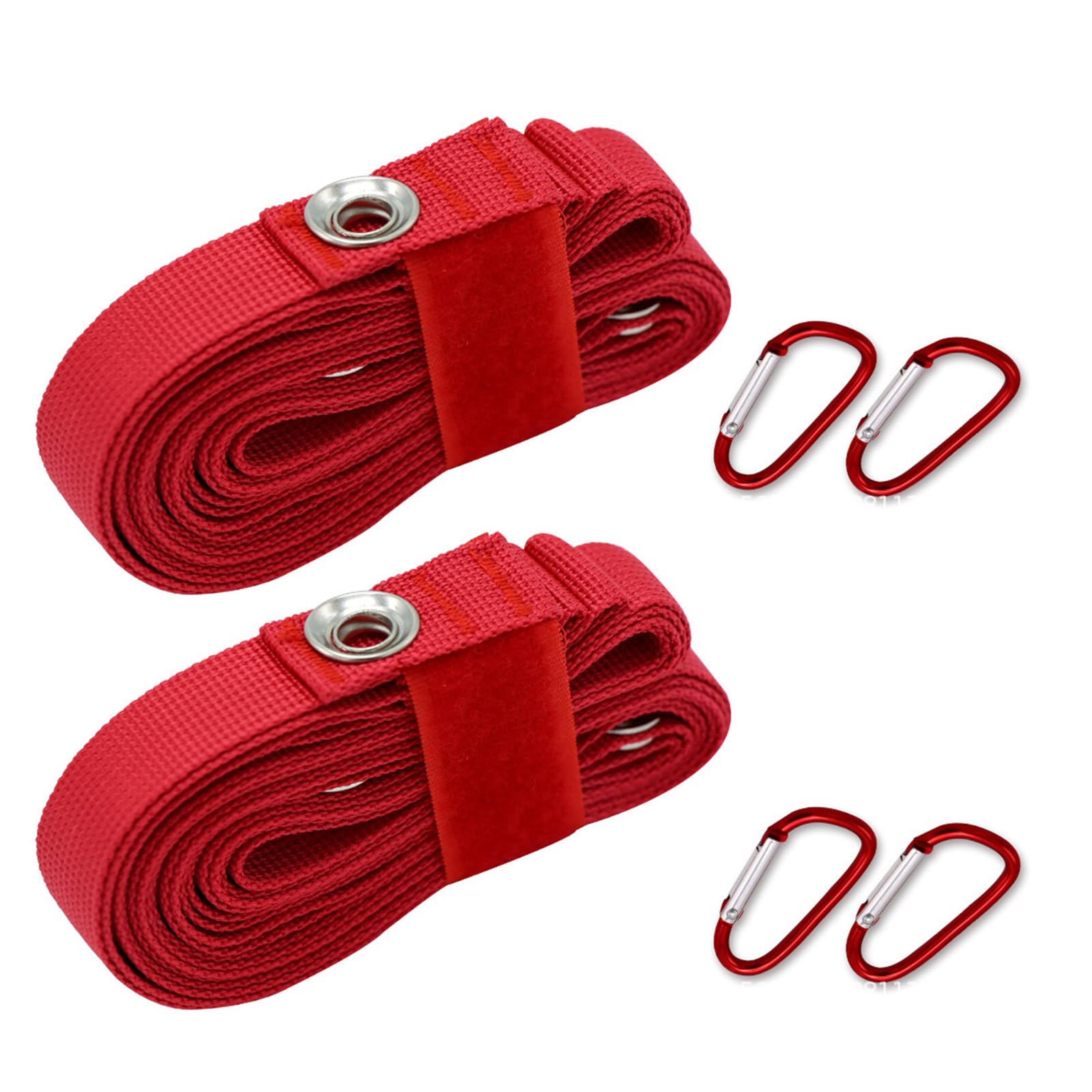 2set Tent Canopy Extension Belt with 2 Carabiner Camping Clothesline Outdoor Nylon Cord Strap Outdoor