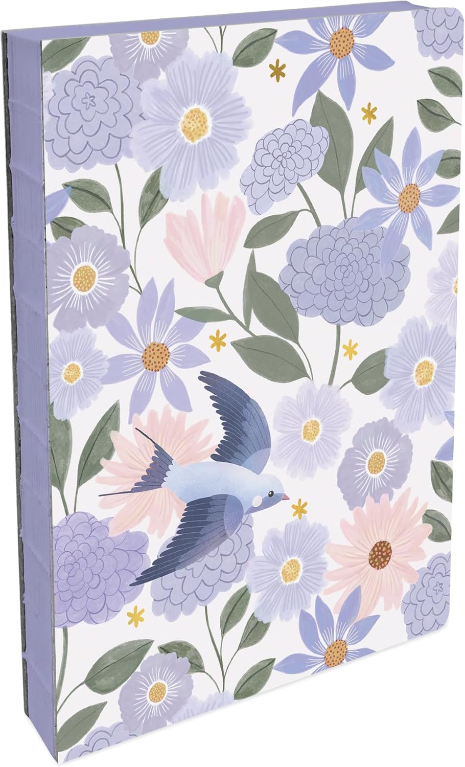 Studio Oh! Medium Hardcover Journal, Coptic Bound Lay Flat Writing Journal, Hardcover Journal Travel Notebook, Professional Notebook, 192 Lined Pages, 100 GSM Paper, Birds & Blooms, 6.5" x 8.63"