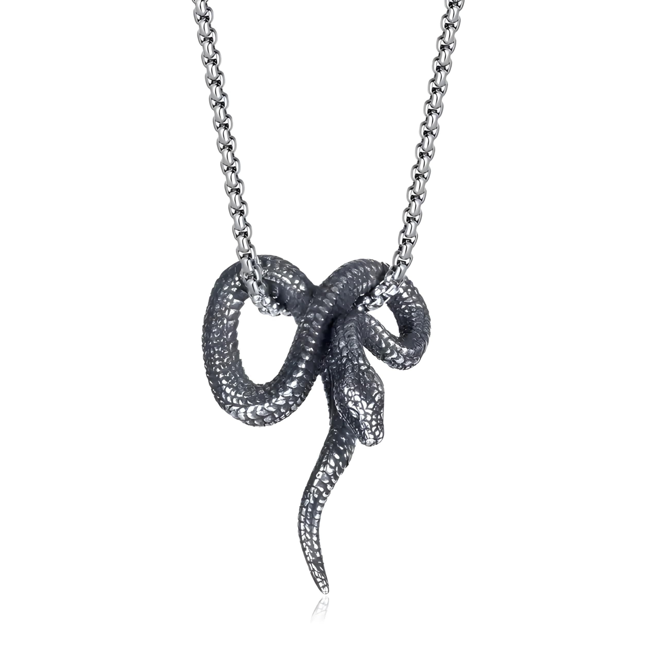 instaZONE Snake Pendant with Chain Stainless Steel Animal Gothic Jewelry Mens Vintage Necklace 22 inch (B0D76ZTMVZ) Amazon Price History, Amazon Price Tracker