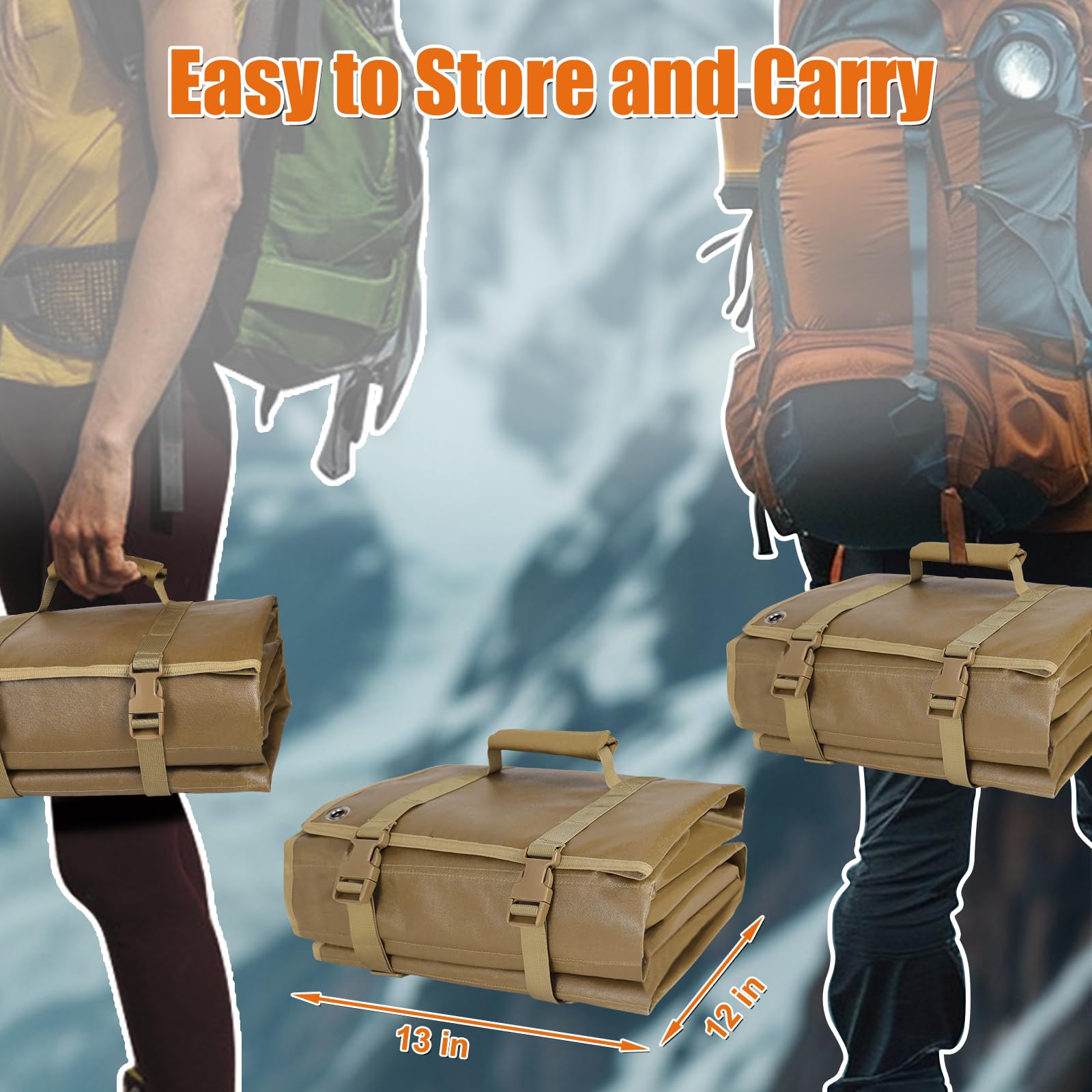Tapete de Tiro, Extra Grande, portátil, Acolchado, táctico, Antideslizante, Impermeable, Enrollable con Bolsillos, Soporte para bípodes, Molles para Campo de Tiro y Caza | Táctico antideslizante, enrollable con bolsillos, soporte para bípodes, Molles para