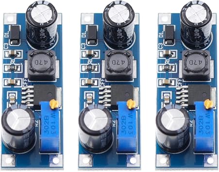 3Pcs XL7015 DC5V80V to 5V20V Step Down Module DC to DC Power Converter Module Adjustable High-Efficiency High-Voltage DIY Transformer Voltage Reduction Board Better Than LM2596 XL-7015