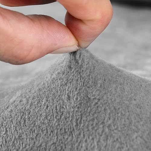 Miniatura 6 de Funda de felpa para futón sin brazos, funda de terciopelo suave de color liso, funda elástica para sofá cama de 2 y 3 plazas, para el hogar,