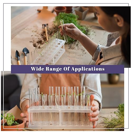 Miniatura 4 de Xuhal Paquete de 300 tubos de ensayo de plástico transparente de 0.472 x 3.937 in, tubos de laboratorio de 0.4 fl oz para suministros de fiesta de