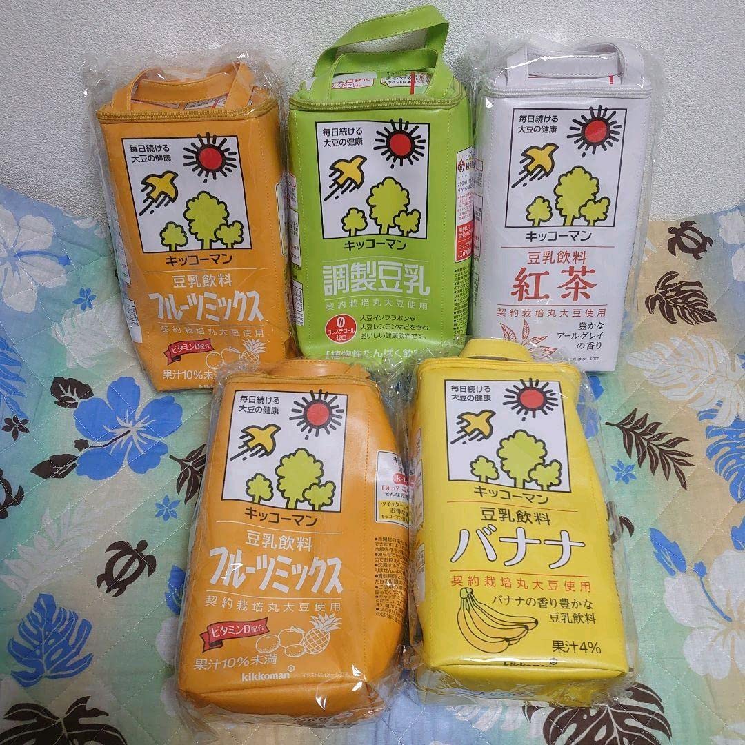 Amazon.co.jp: キッコーマン豆乳 トートバッグ 4種 調整豆乳 紅茶