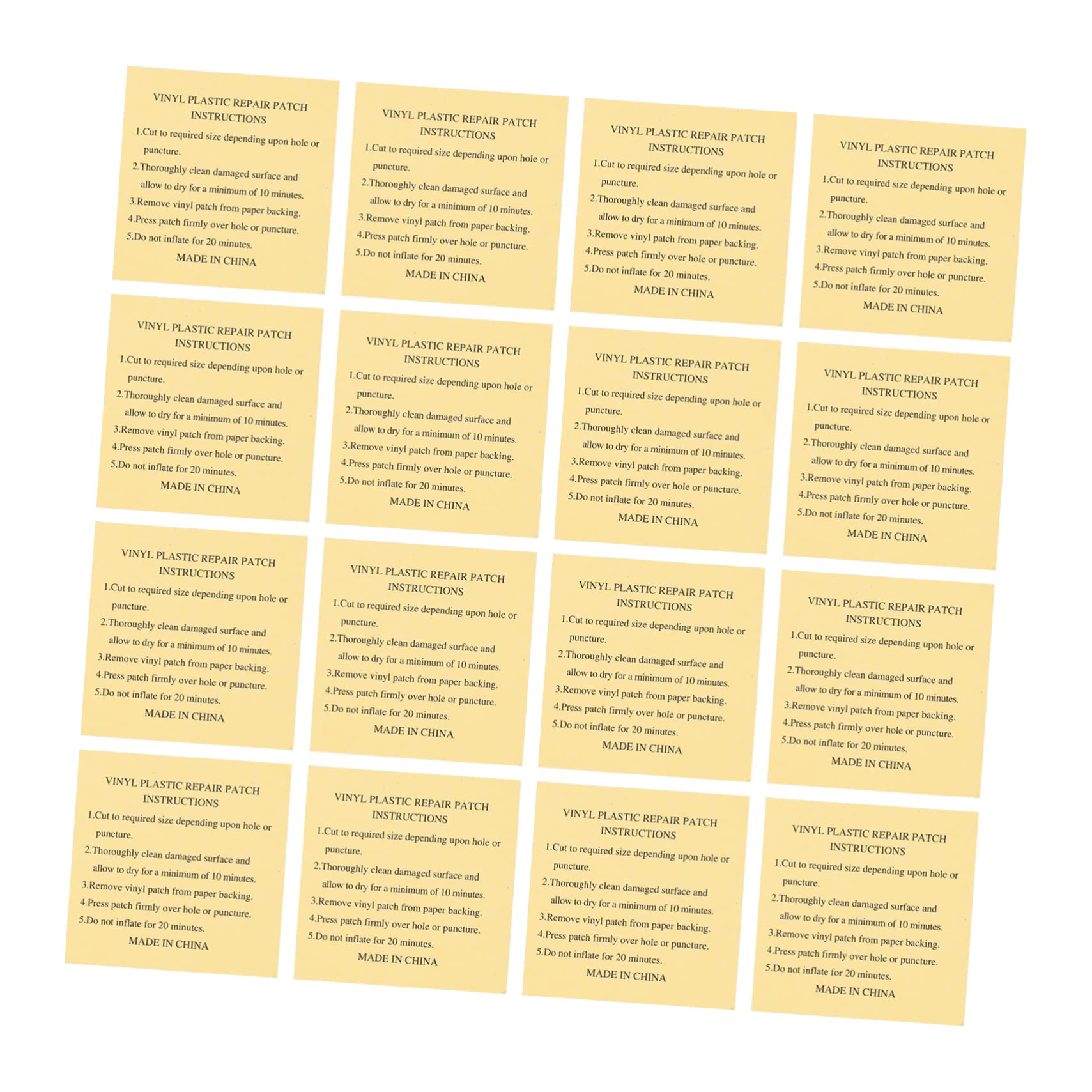 HANABASS Self-Adhesive Repair Patches 20pcs Inflatable Toy Patch Kit Easy to Use for Tent Backpack