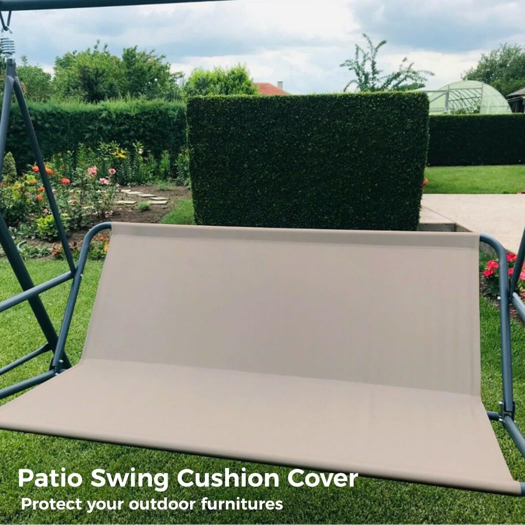 Poszewki na poduszki na huśtawkę, wodoodporna ochrona na zewnątrz, tkanina Oxford 600D, zamiennik do huśtawki patio, ogrodu podwórkowego, 137 x 40 cm x 40 cm