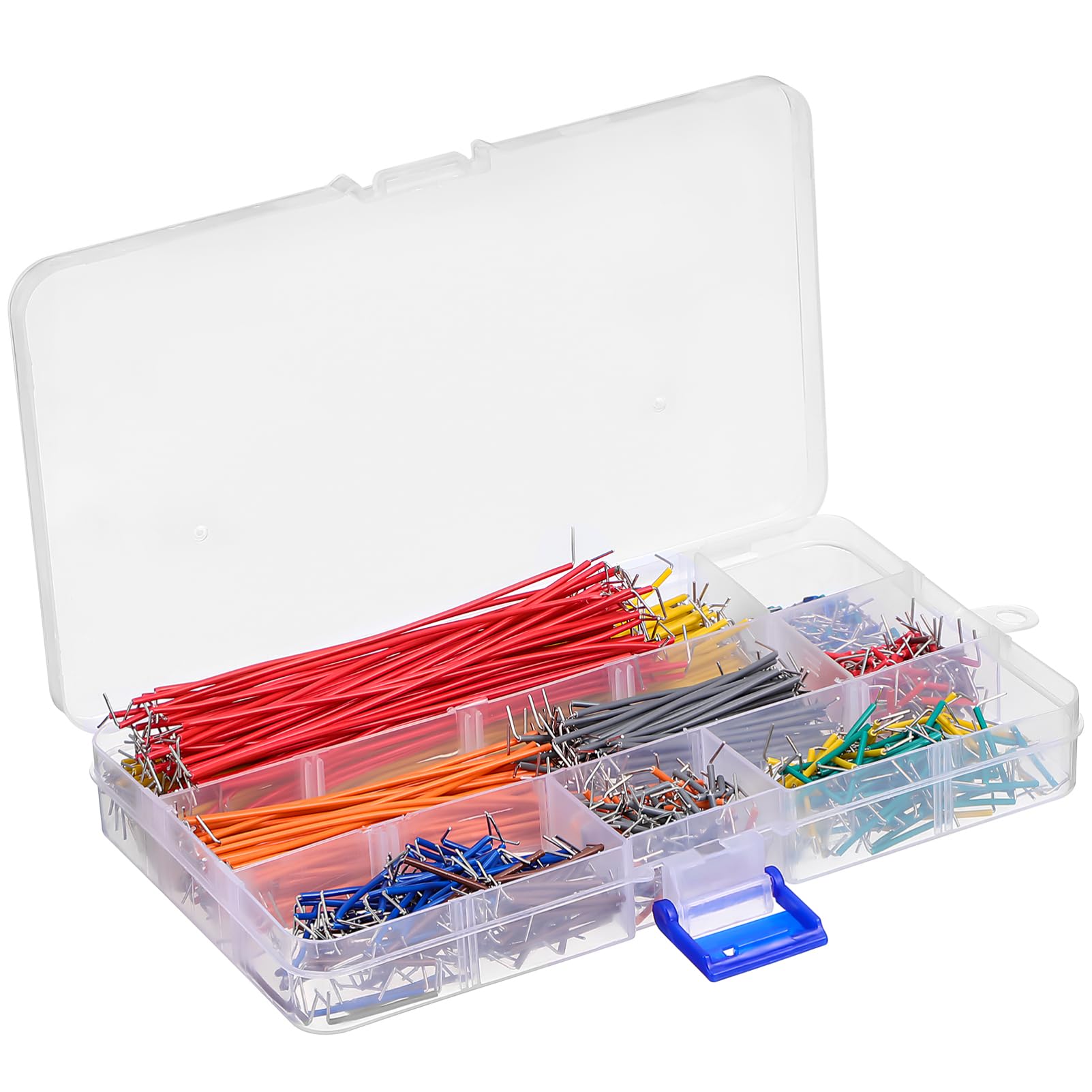 840 Pcs Breadboard Jumper Wire Kit, 14 Values, 2mm/0.08-125 mm/4.92 U-Shape Magnetic Jumper Wires Assortment kit