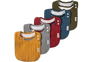 Muslin Bibs: Cushy & Colorful Protection for Baby's Dribble Days