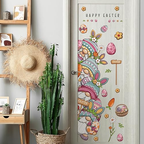 Miniatura 2 de Adhesivo decorativo para puerta del día de San Patricio, trébol de cerveza Gonme Gonme, calcomanías extraíbles de color verde irlandés para puerta