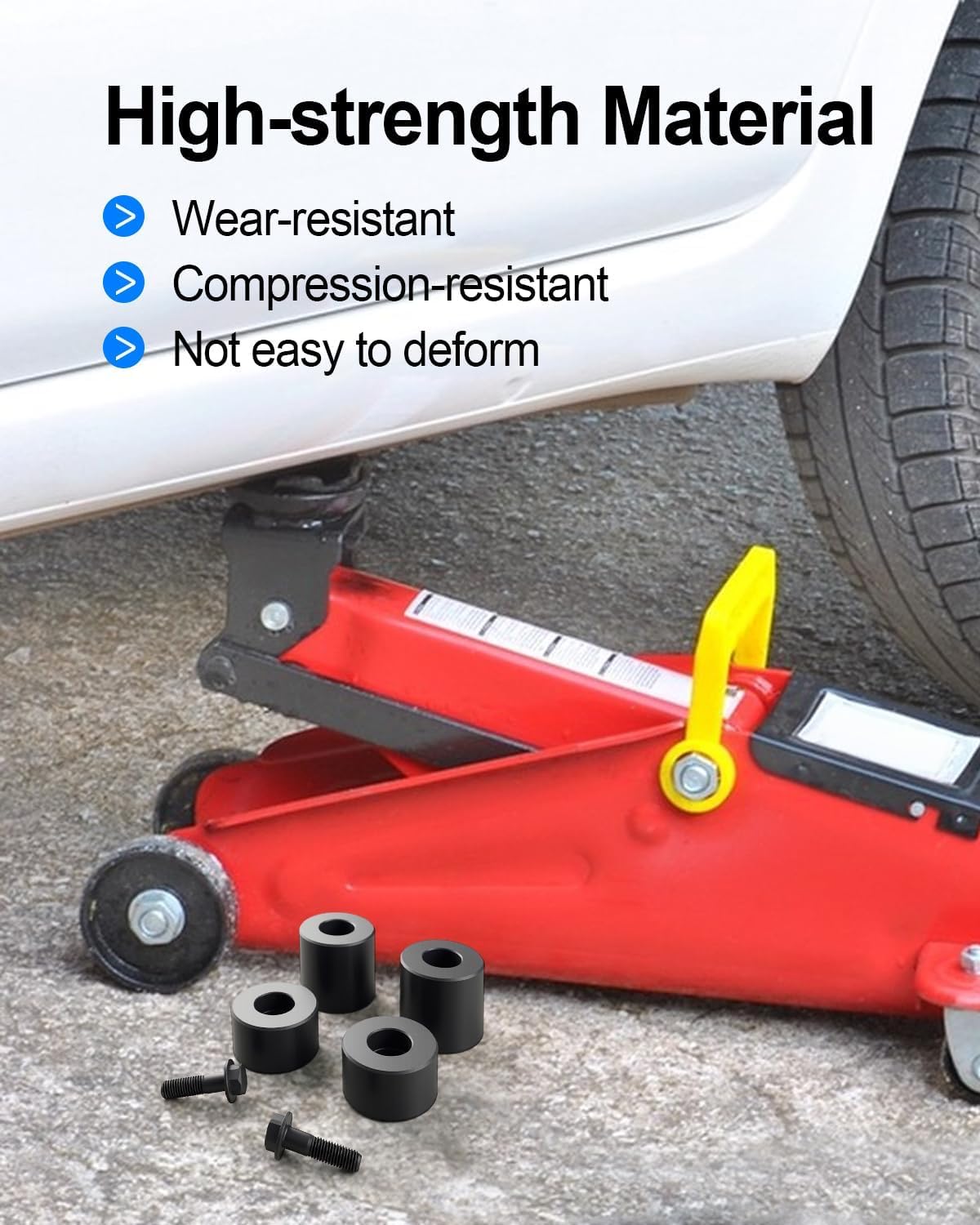 Lifting Jack Pad Kit Compatible with Dodge Challenger Charger Hellcat Demon Magnum 300 2017-2023，4 Pack Front & Rear Jack Stand Pad