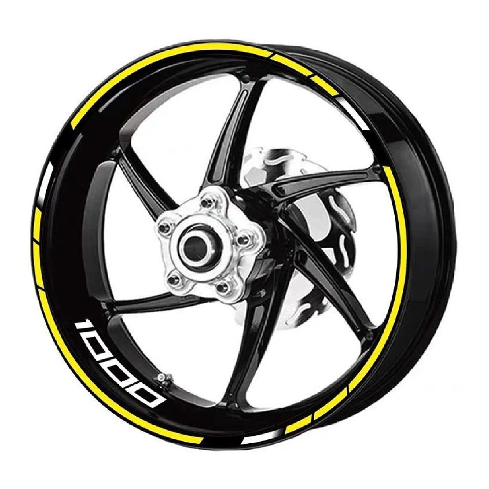 Wheel Stickers Motorcycle Reflective Rim Stripe Tape Decal Waterproof Accessories for Kawasaki for Z1000(Color4)
