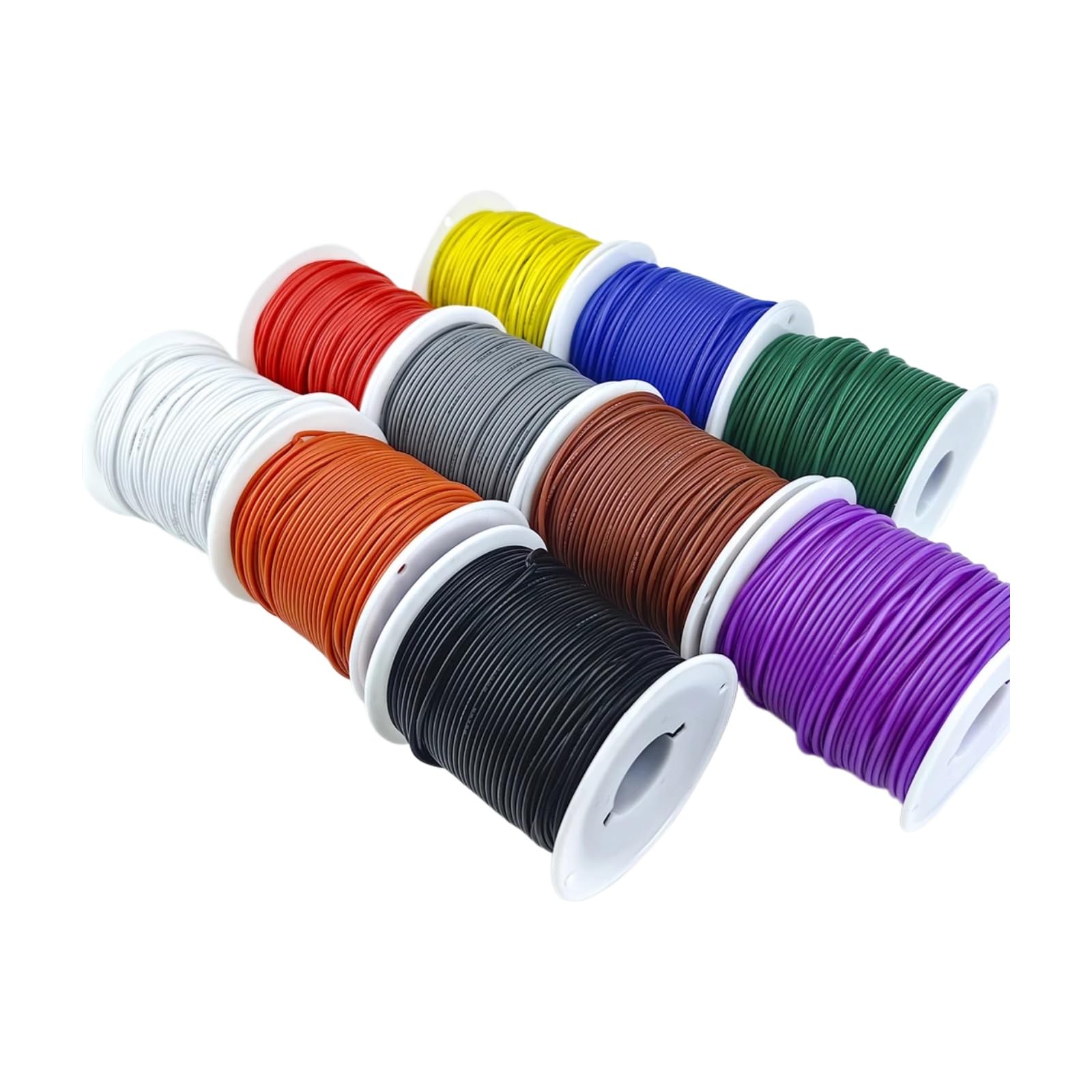 Cables eléctricos 16-18-20-22-24-26-28-30 300V22AWG(5 Color Set 2; 30 AWG each 100m)