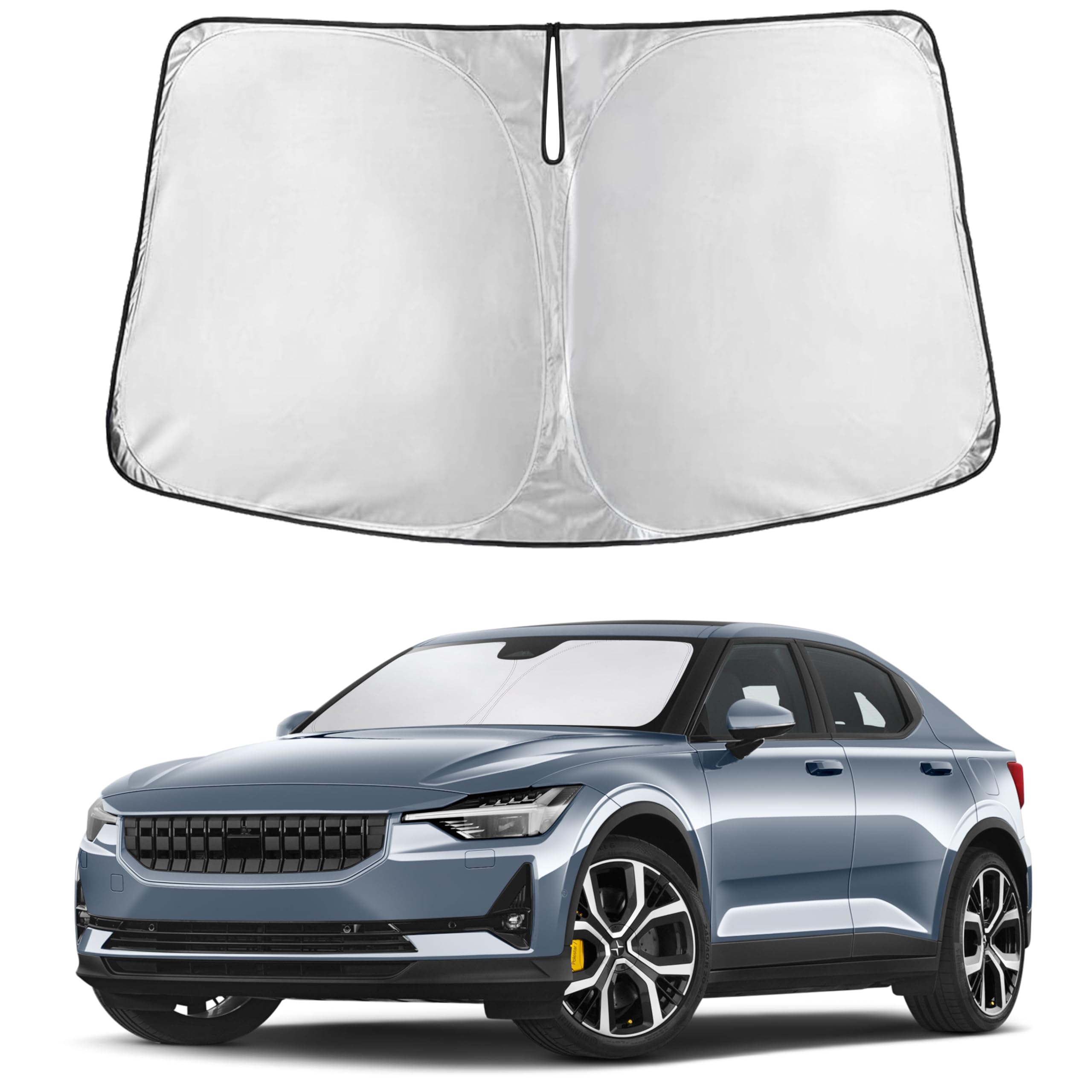 EcoNour Windshield Sunshade Compatible for Polestar 2 2020-2023 2024 2025