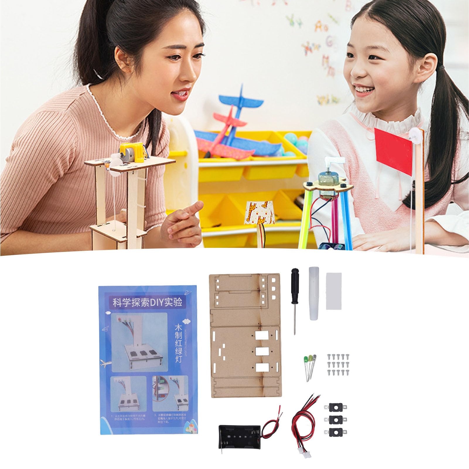 AUNMAS Kit D'expérience Scientifique pour Enfants, 13 Projets, pour
