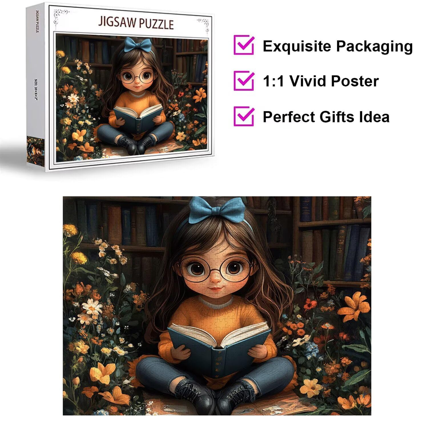 Puzzle 5000 Pezzi Cartoni animati Puzzle Adulti, Gioco Educativo, n-373 | Jigsaw Puzzles ragazza, Impossibile Difficile Sfida, Classici Gioco Familiare, Giochi Divertenti, Idee Regalo