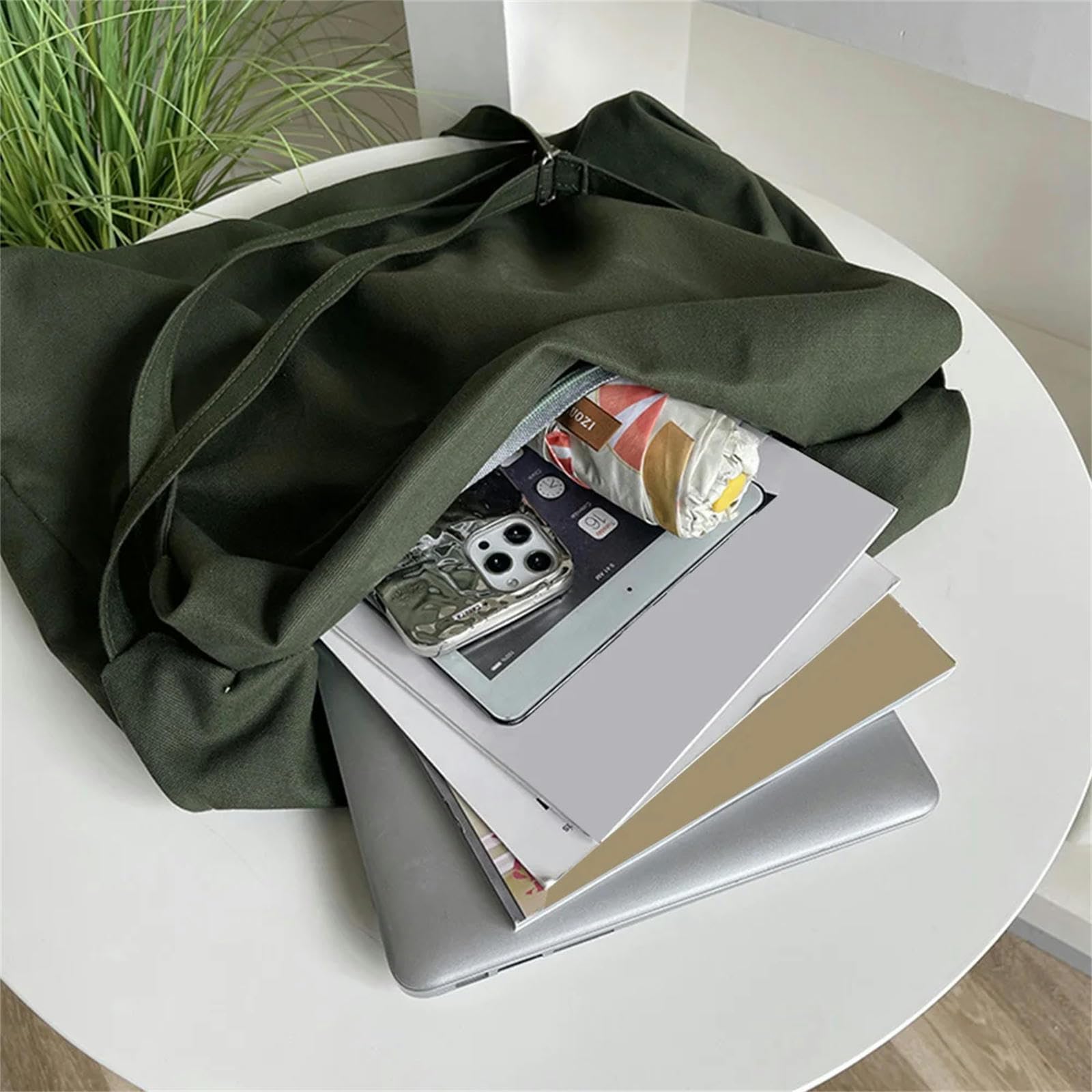 borsa tracolla donna Borsa A Tracota In Tela Casual Tela Da Donna Borsa Studentessa Sacca Di Grande Capacità Unisex