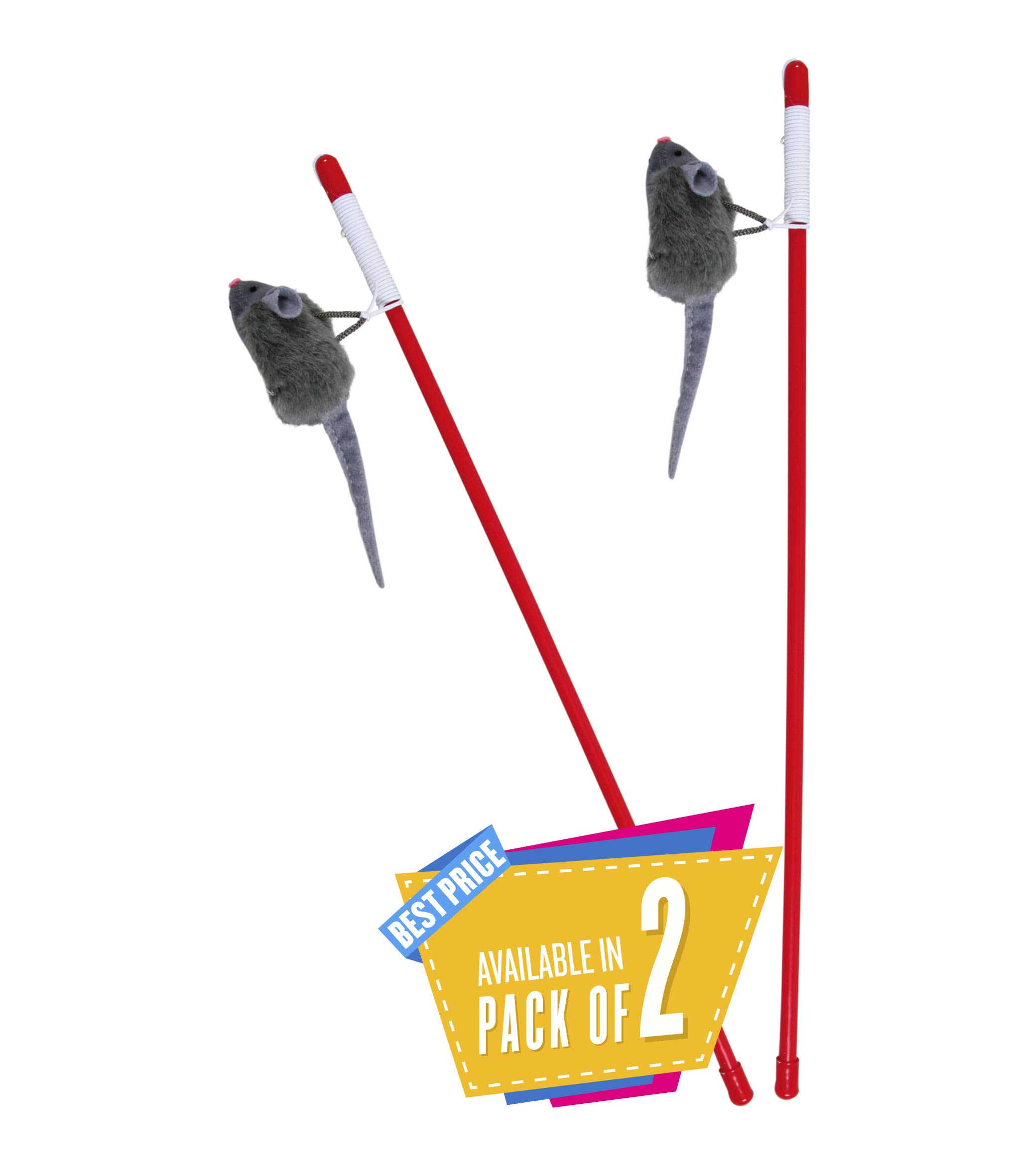 Trixie Squeaky Playing Rod, 47 cm Pack of 2 (B07GT18RVT) Amazon Price History, Amazon Price Tracker