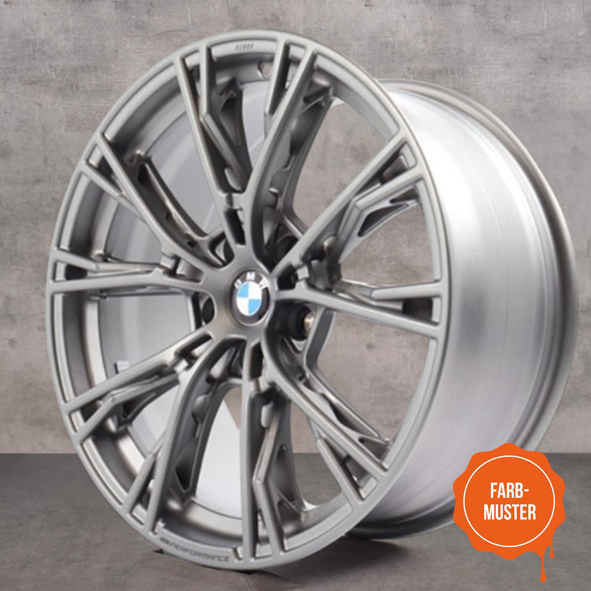 Felgenlack | passend für Farbton BMW gunmetal grey WC5T/frozen WC5U | High-Solid | 1K Original OEM Felgenlack | Lackdose 1000 ml | für Reparatur- als auch Komplettlackierung