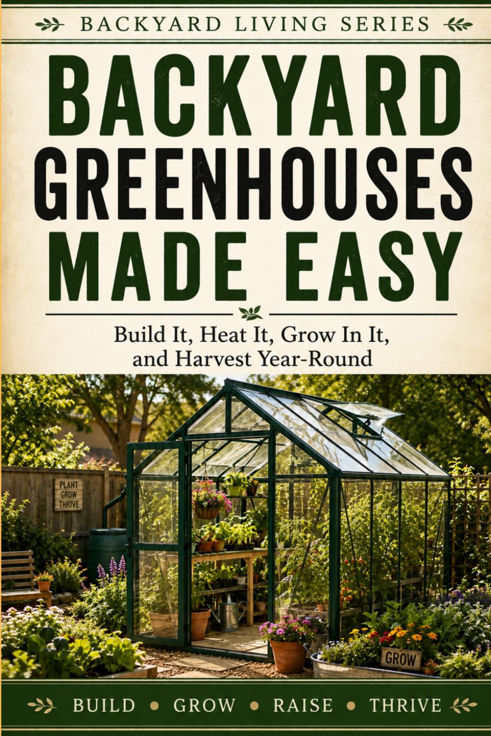 Backyard Greenhouses Made Easy: Build It, Heat It, Grow in It, and Harvest Year-Round (Backyard Living)